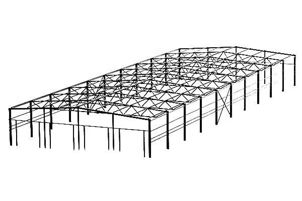 Проект быстровозводимого ангара из сэндвич-панелей на чертеже9
